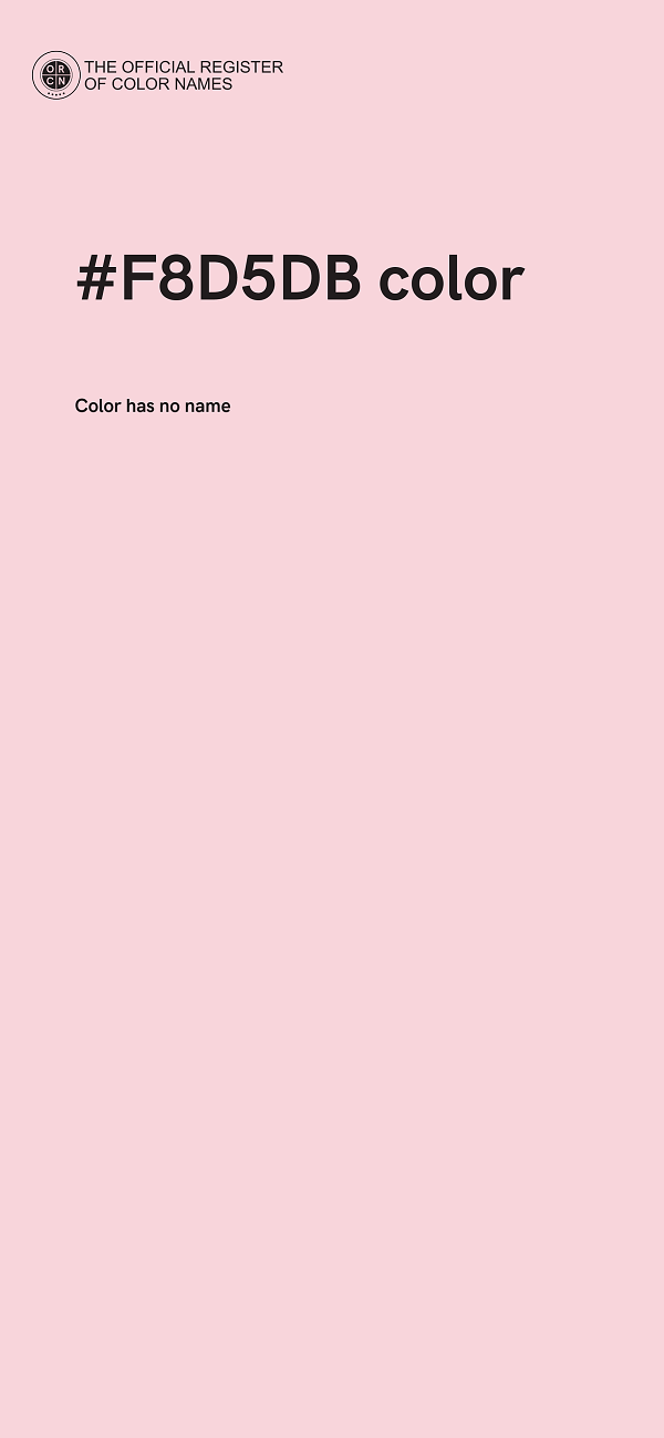 #F8D5DB color image