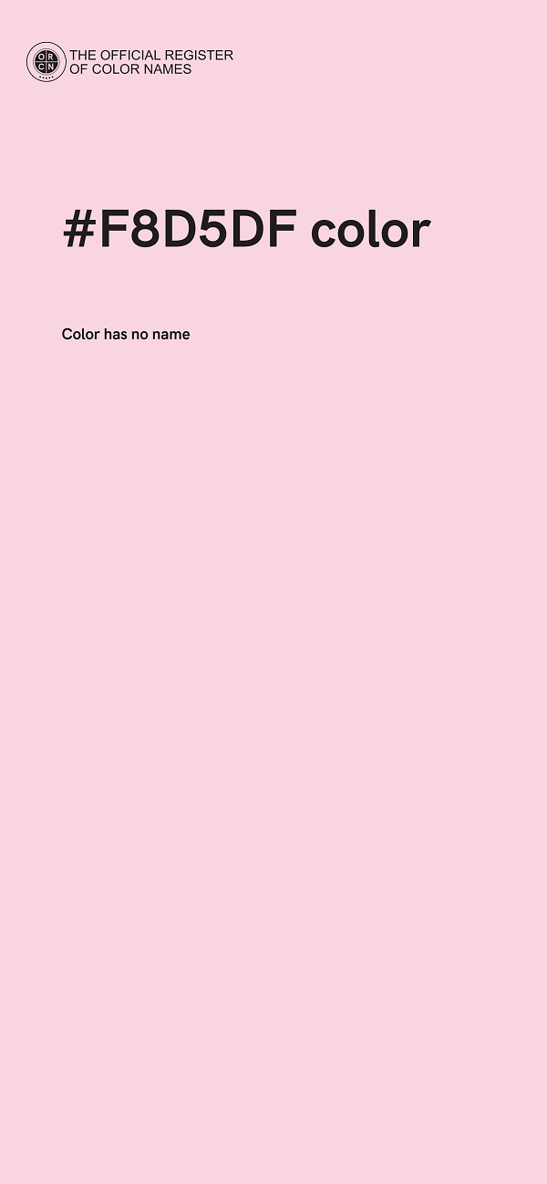 #F8D5DF color image
