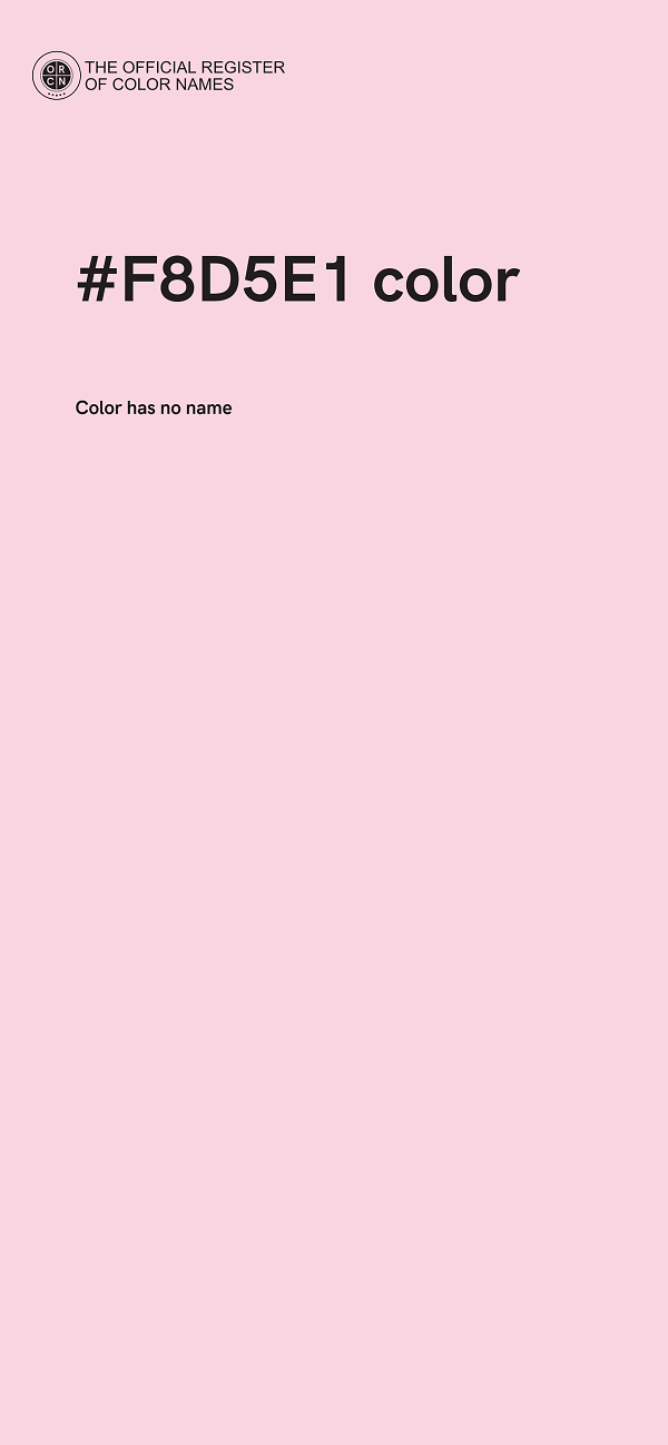 #F8D5E1 color image