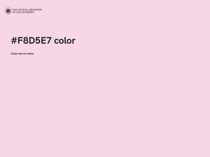 #F8D5E7 color image