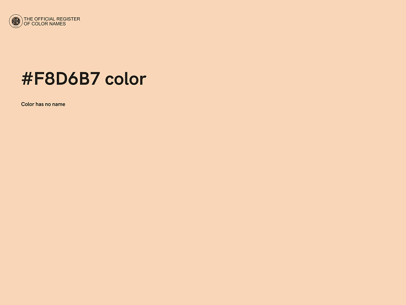 #F8D6B7 color image