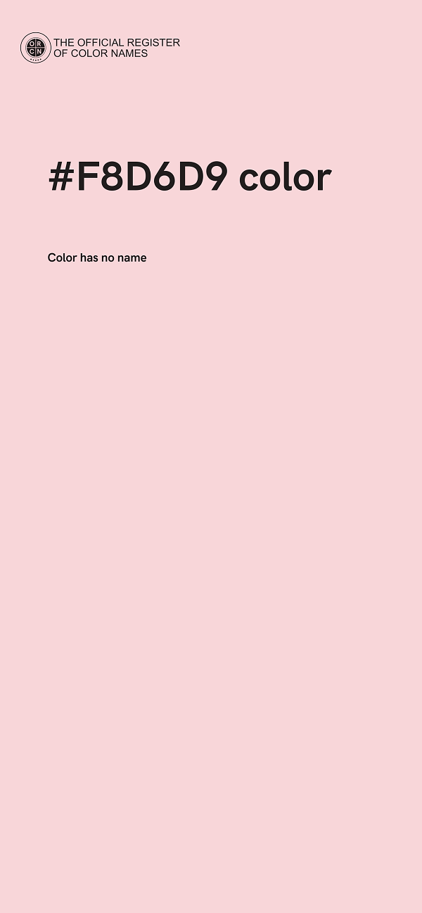 #F8D6D9 color image