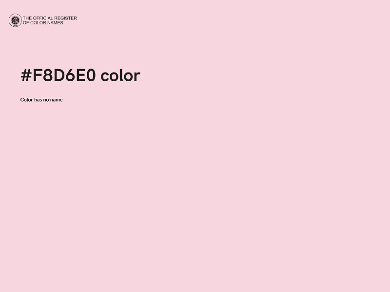 #F8D6E0 color image