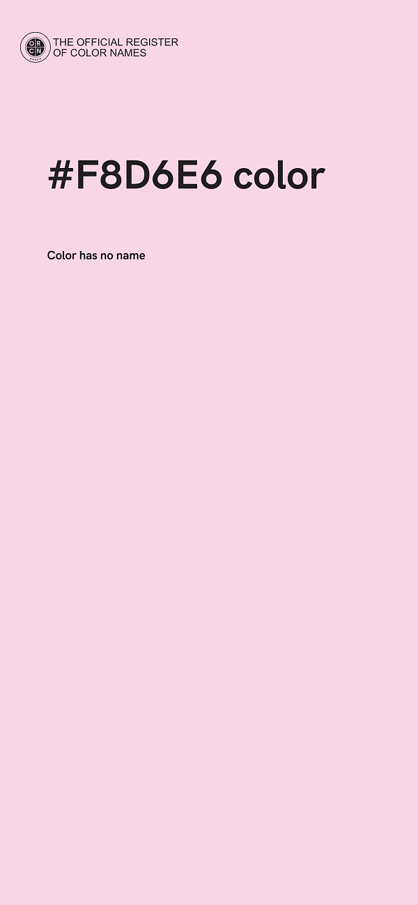 #F8D6E6 color image