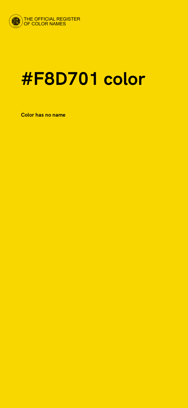 #F8D701 color image