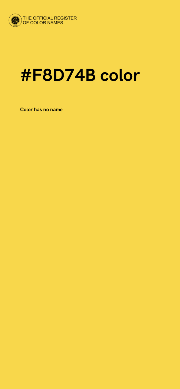#F8D74B color image