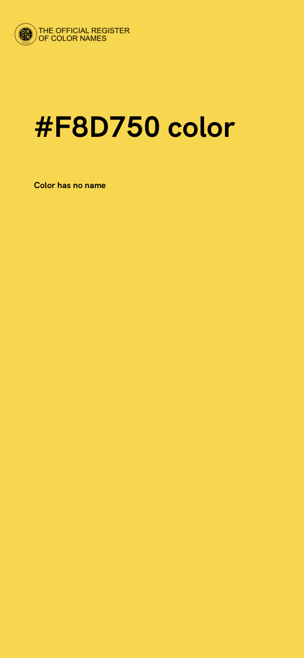 #F8D750 color image