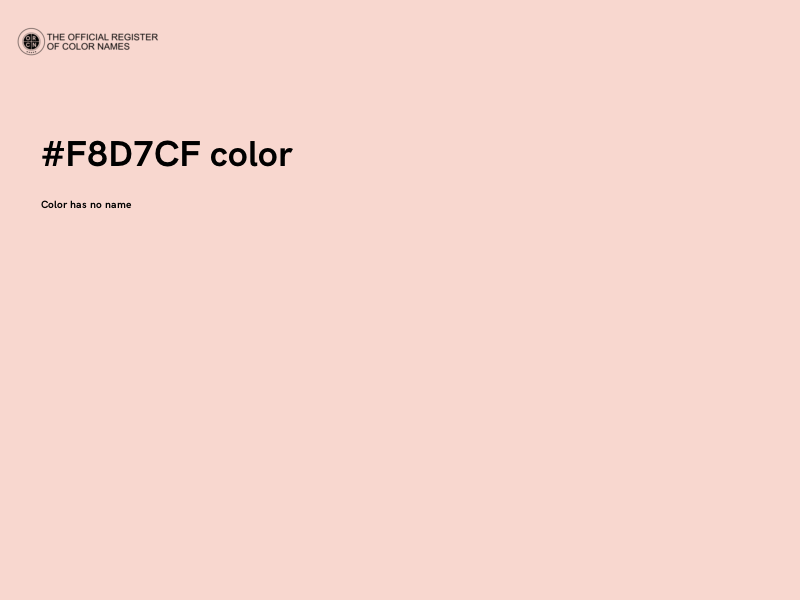#F8D7CF color image