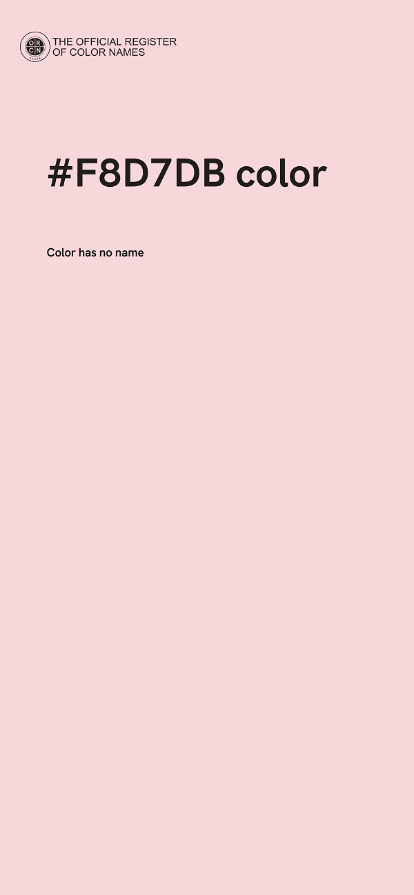 #F8D7DB color image