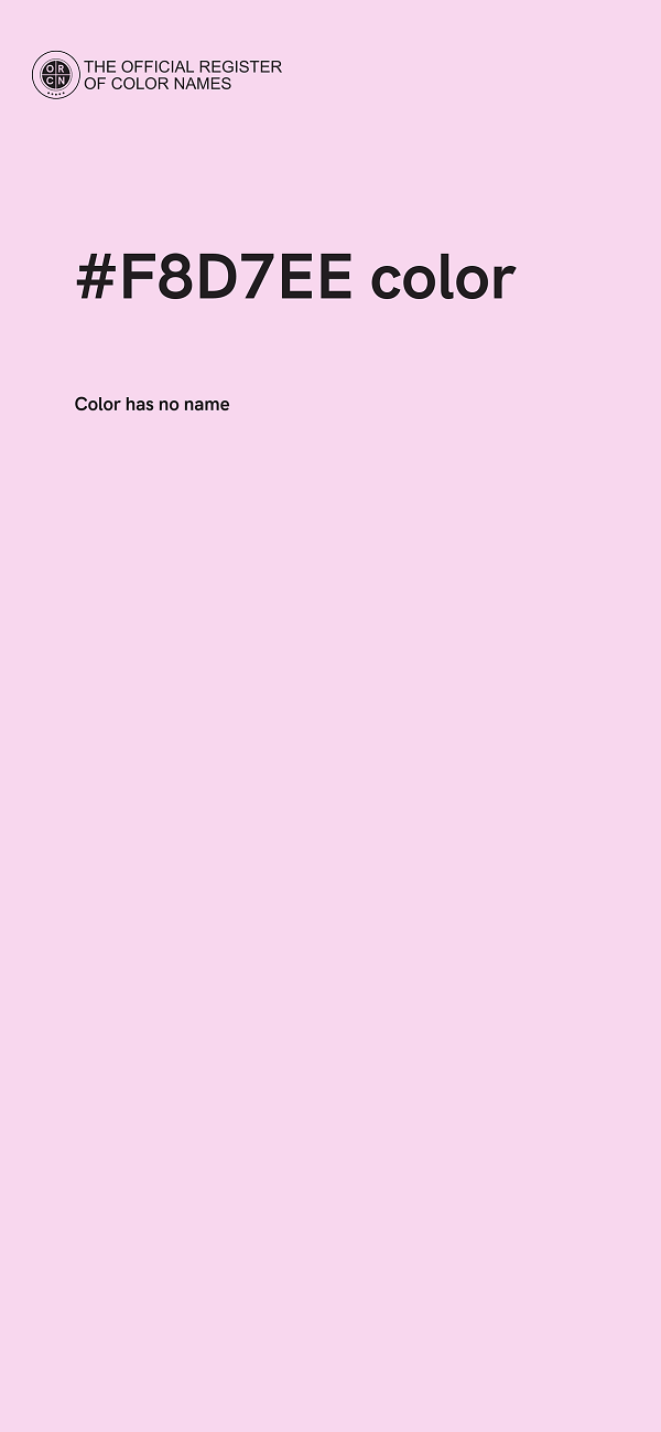 #F8D7EE color image