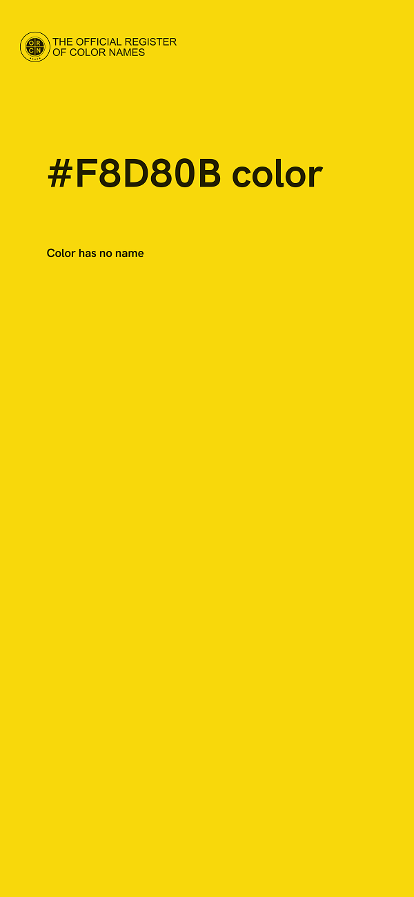 #F8D80B color image