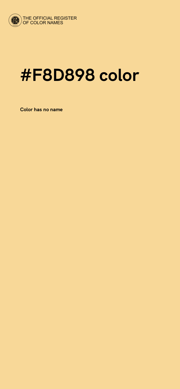 #F8D898 color image