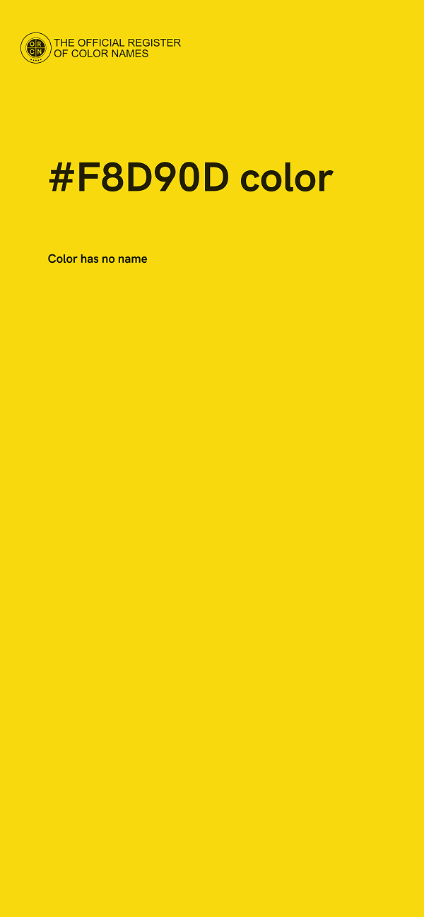 #F8D90D color image