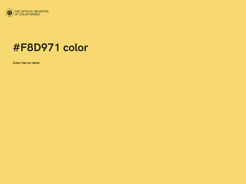 #F8D971 color image