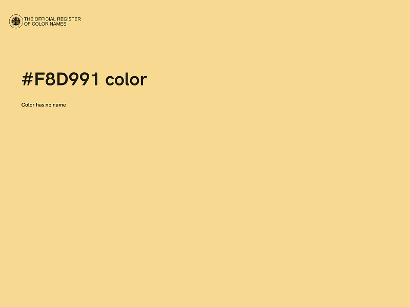 #F8D991 color image