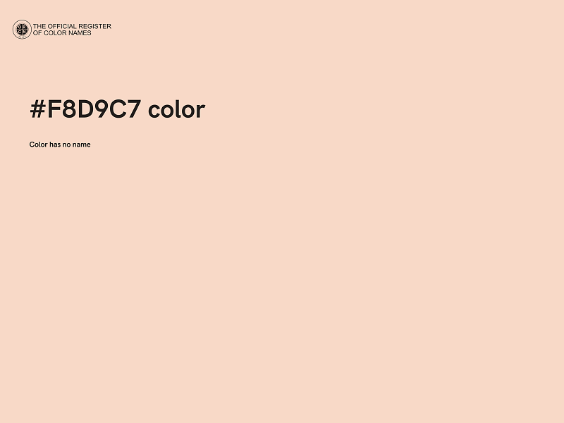 #F8D9C7 color image