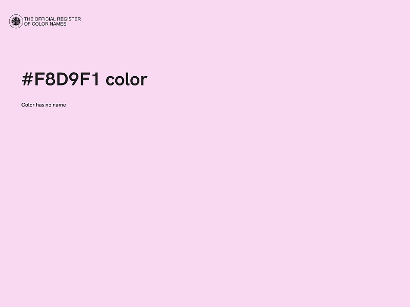 #F8D9F1 color image