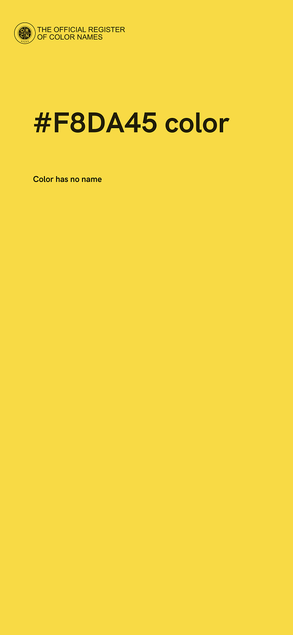 #F8DA45 color image