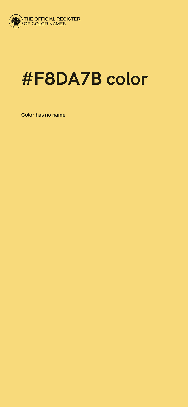 #F8DA7B color image