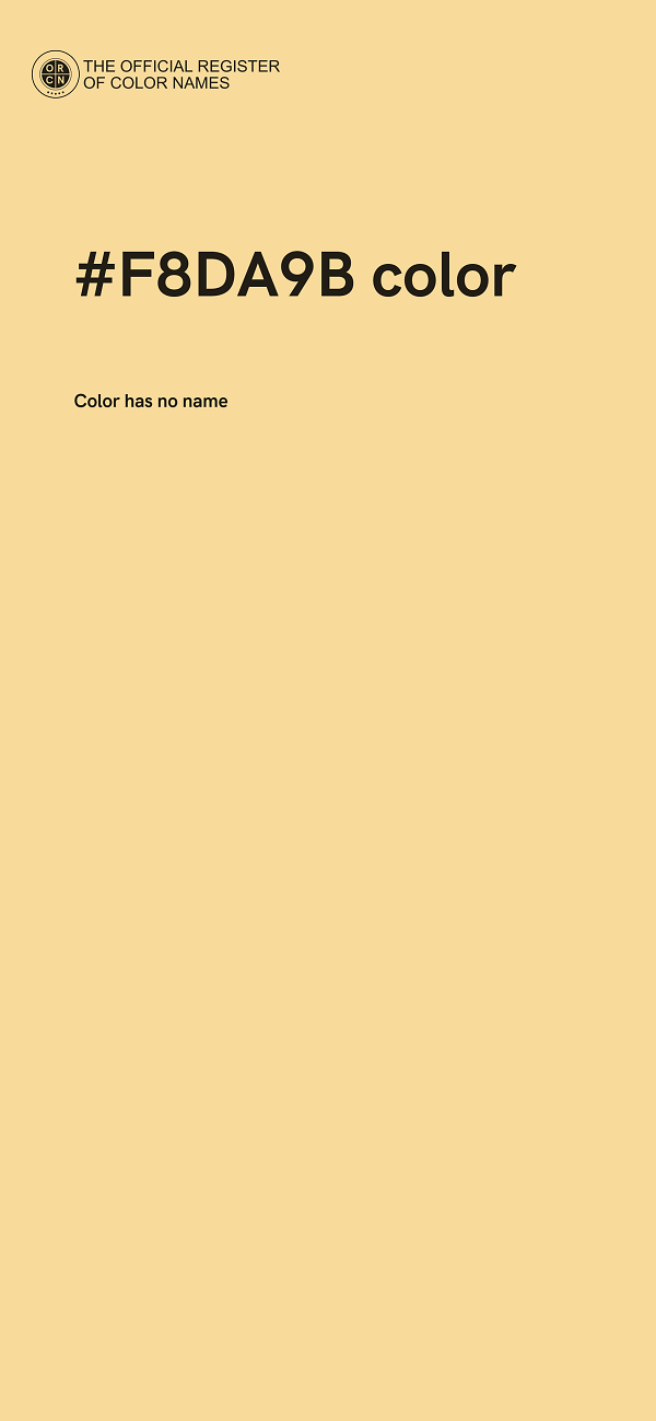 #F8DA9B color image