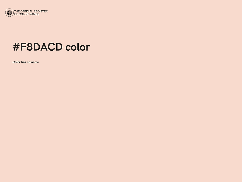 #F8DACD color image