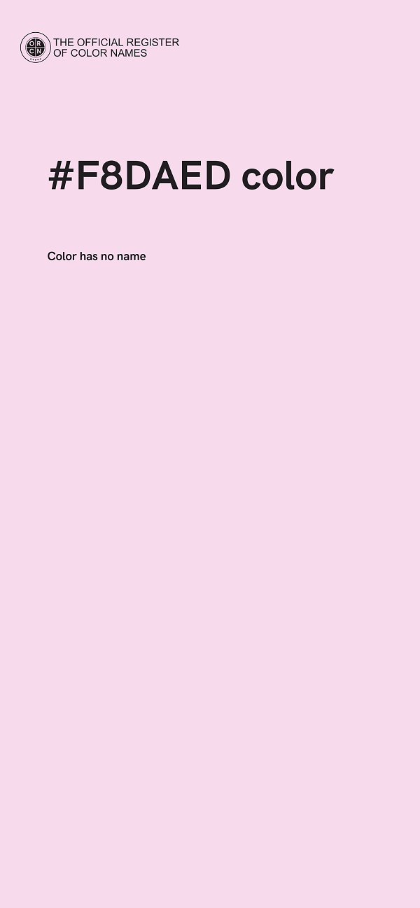 #F8DAED color image