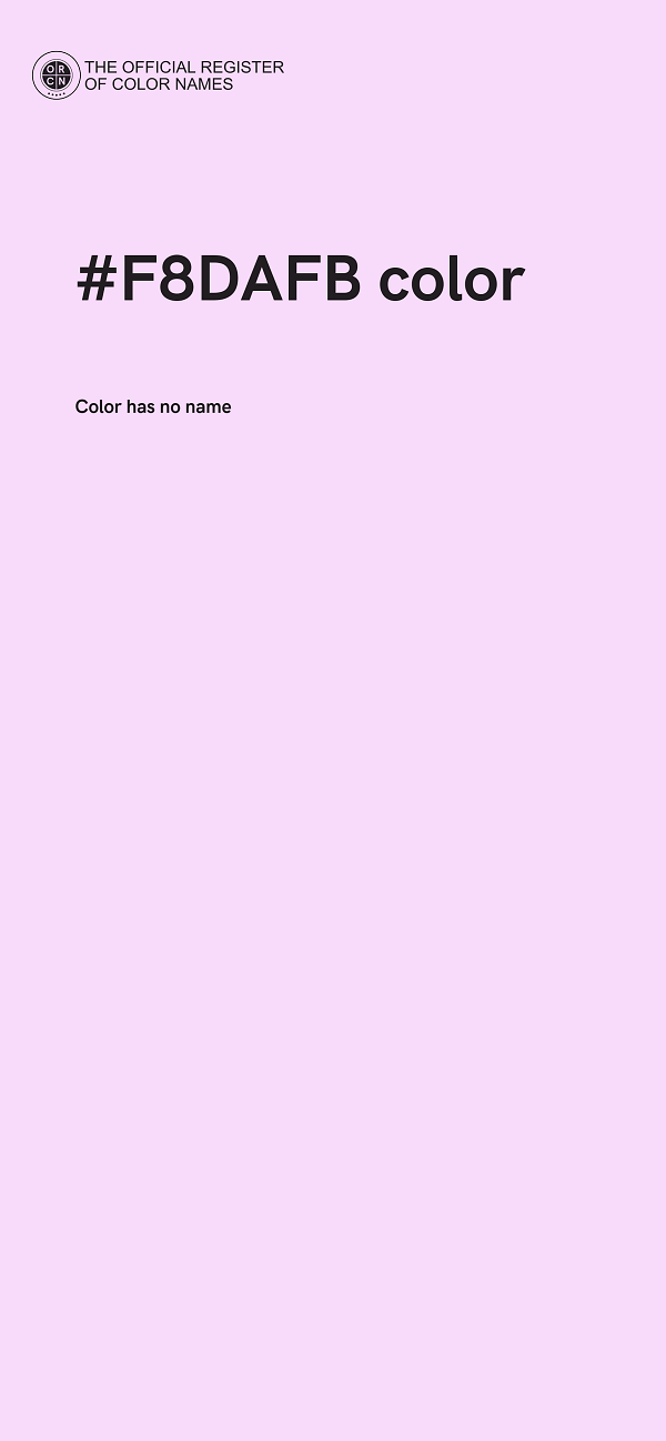 #F8DAFB color image