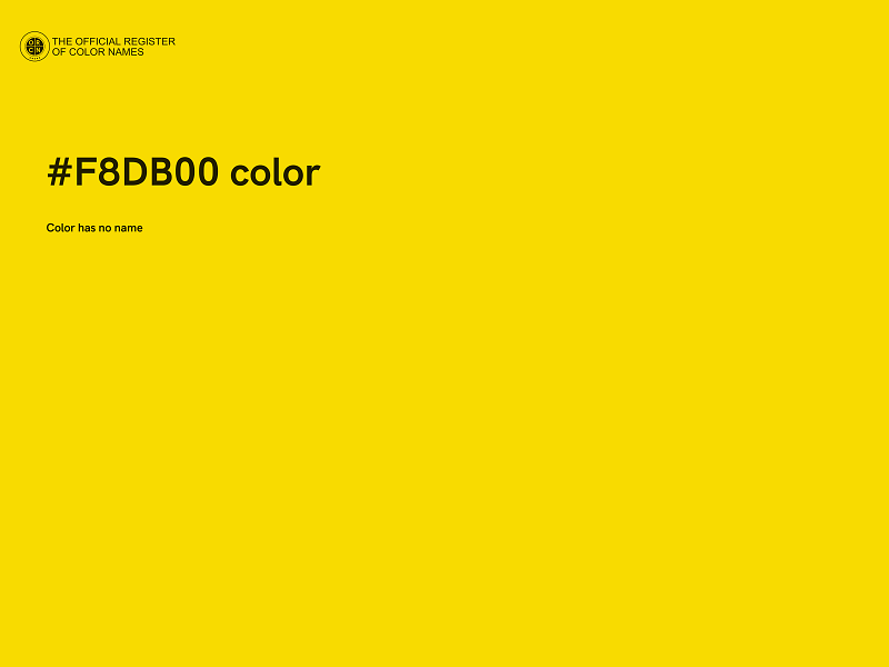 #F8DB00 color image