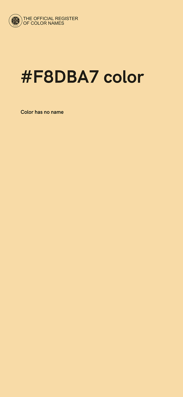 #F8DBA7 color image