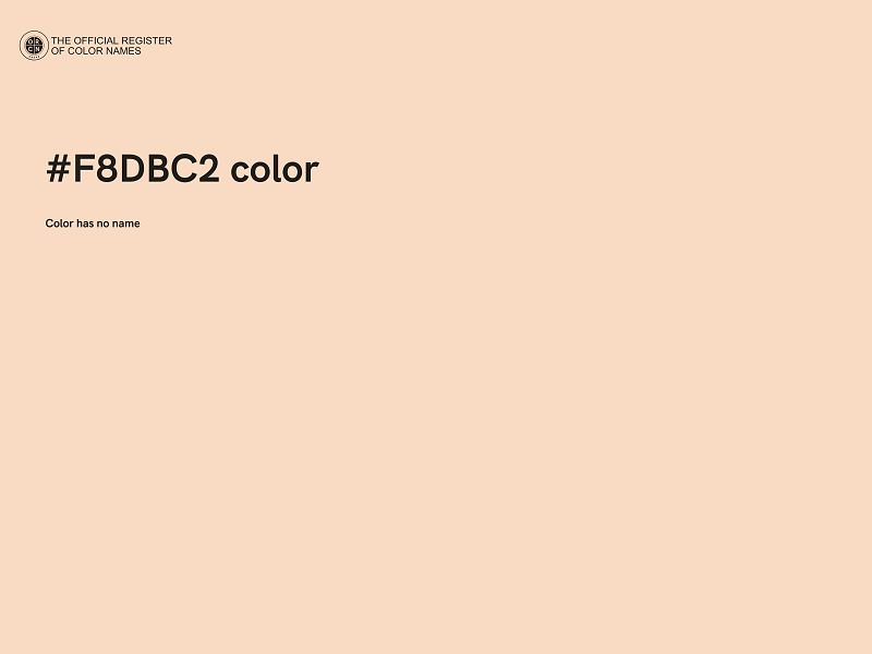 #F8DBC2 color image