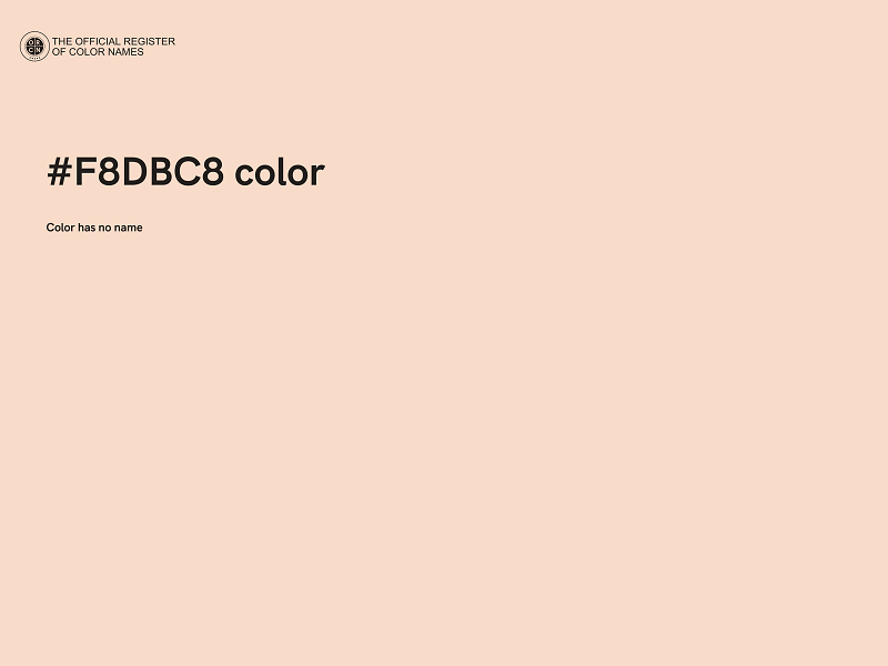 #F8DBC8 color image