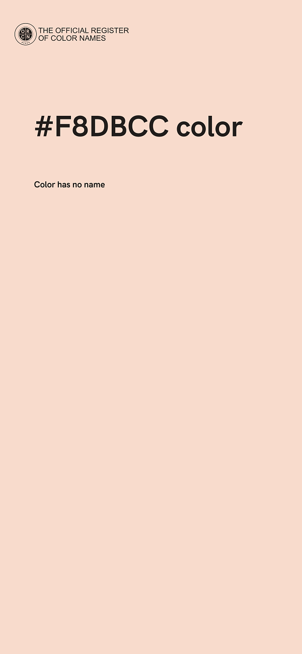 #F8DBCC color image