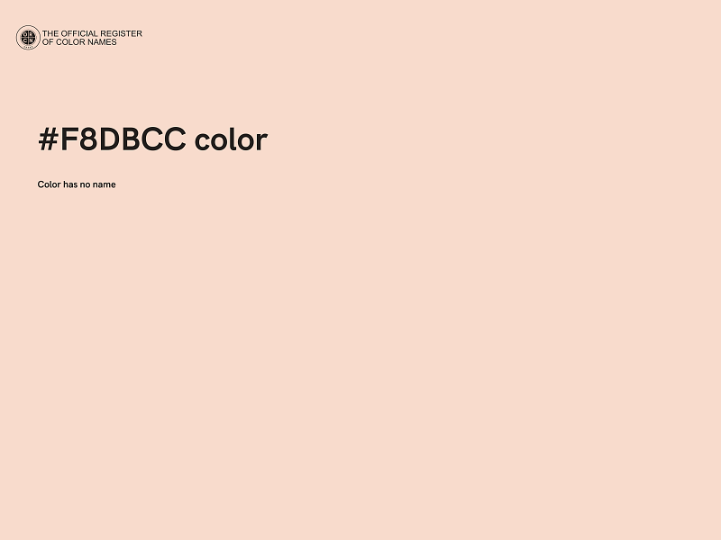 #F8DBCC color image