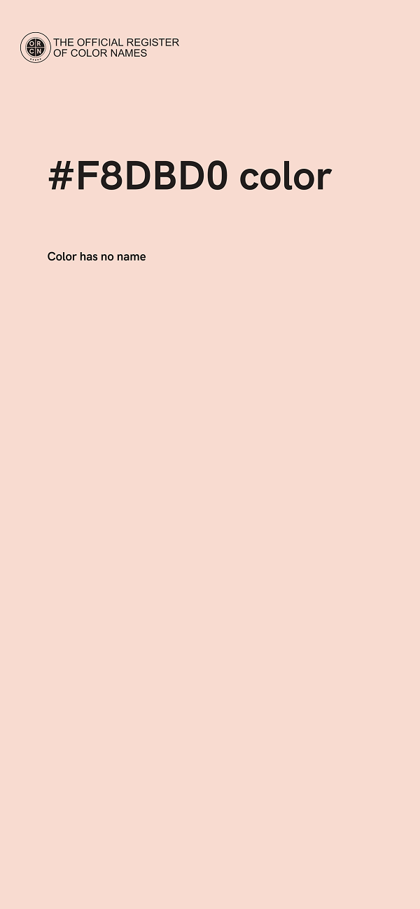 #F8DBD0 color image