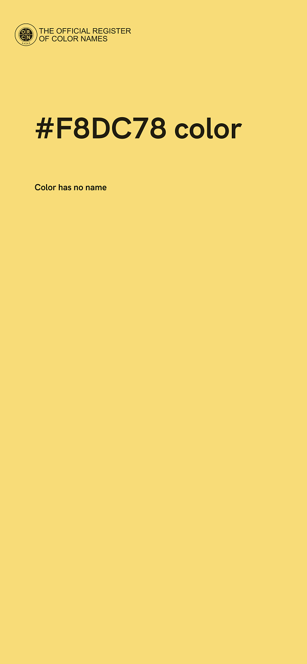 #F8DC78 color image