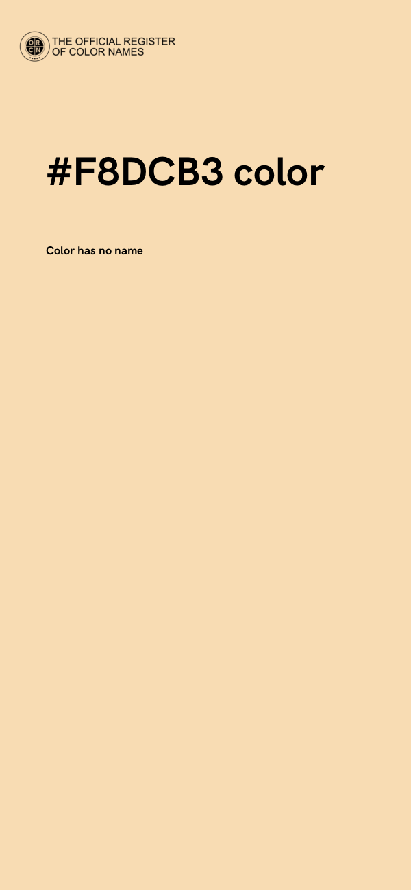 #F8DCB3 color image