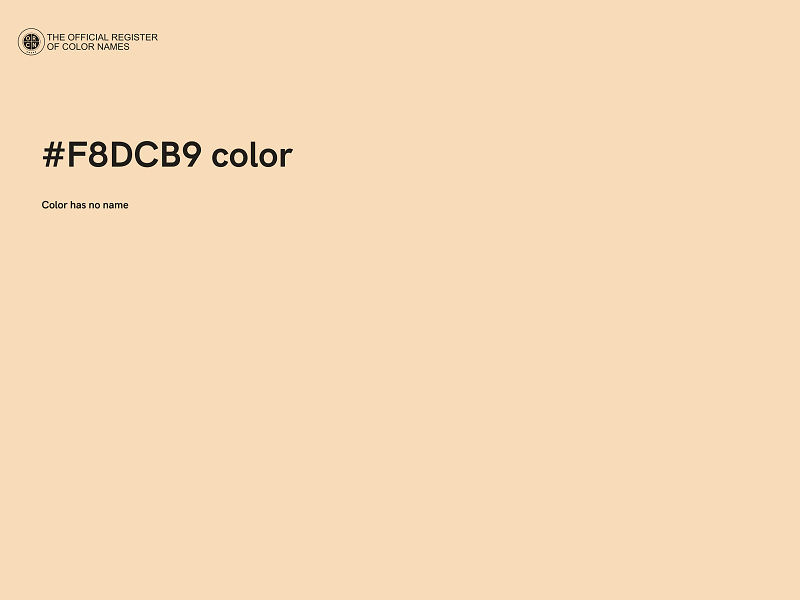 #F8DCB9 color image