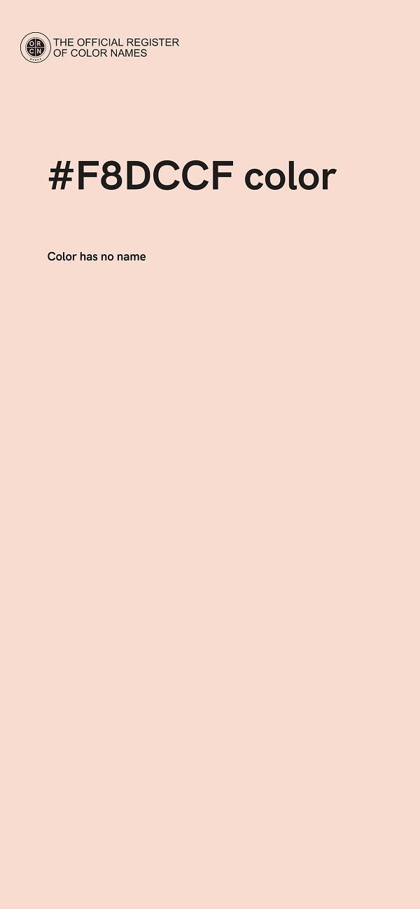 #F8DCCF color image