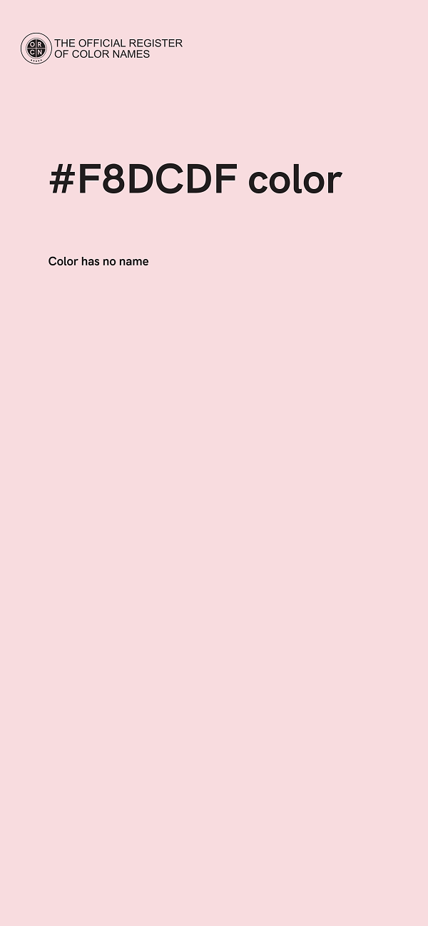 #F8DCDF color image