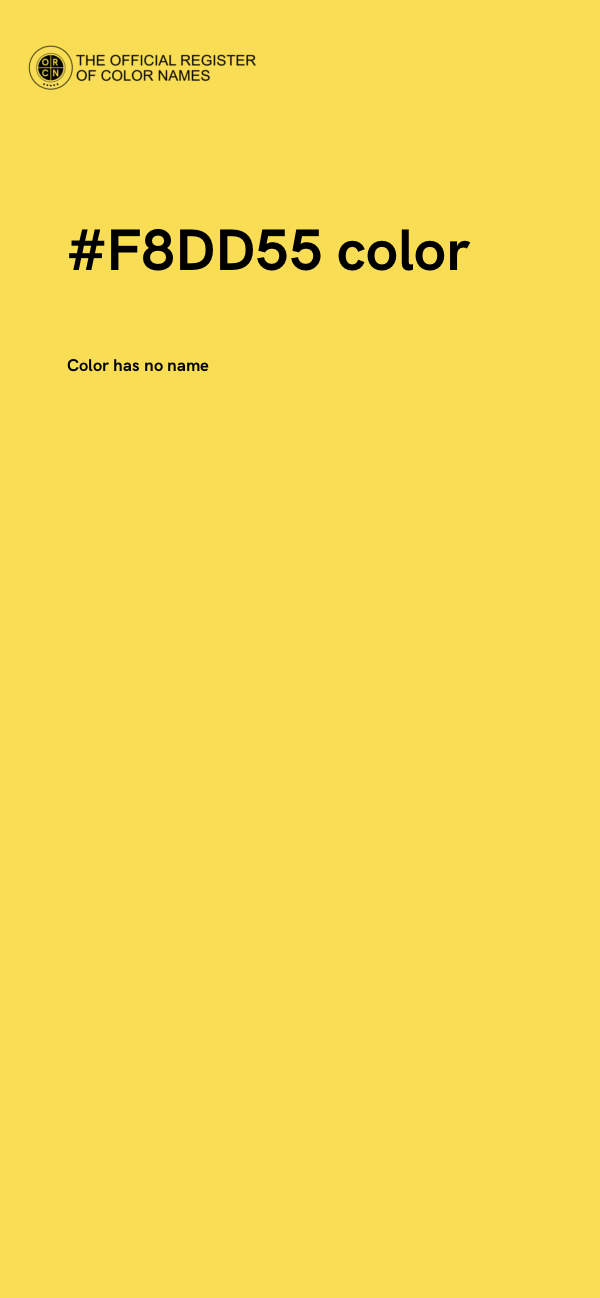 #F8DD55 color image