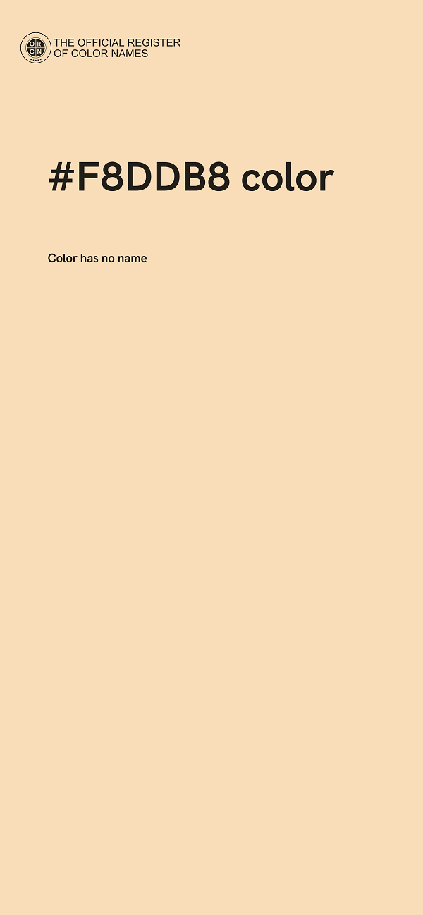 #F8DDB8 color image