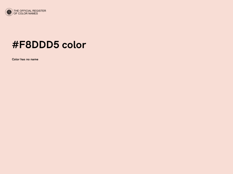 #F8DDD5 color image