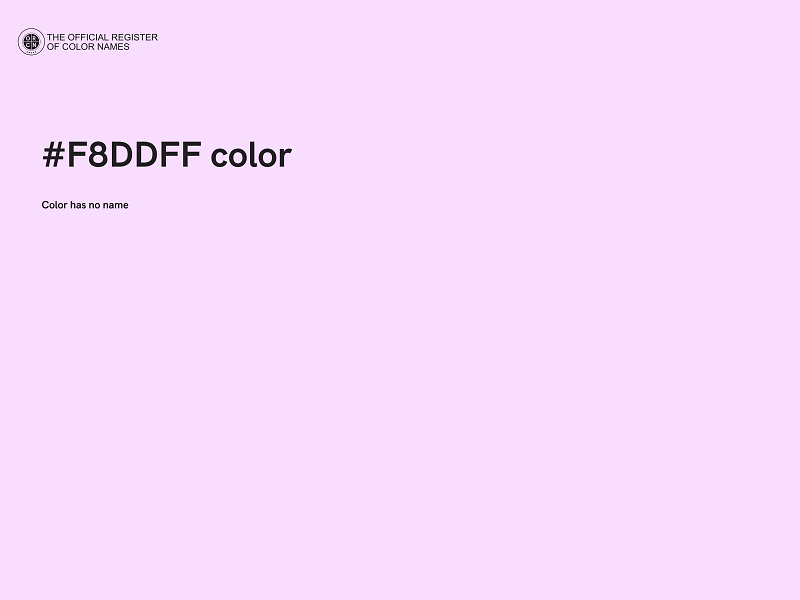 #F8DDFF color image