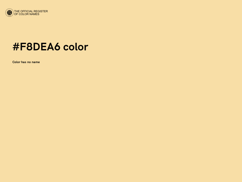 #F8DEA6 color image