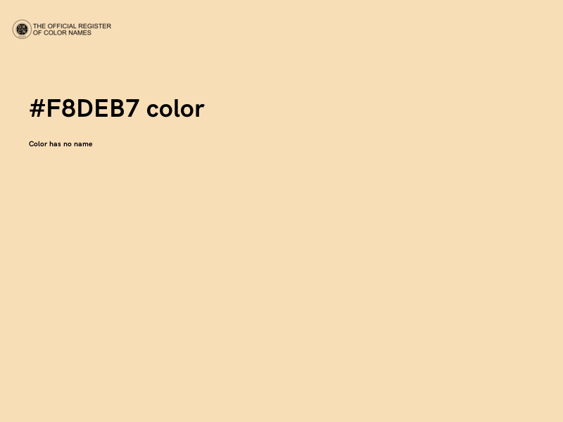 #F8DEB7 color image