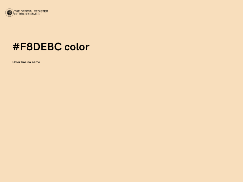 #F8DEBC color image