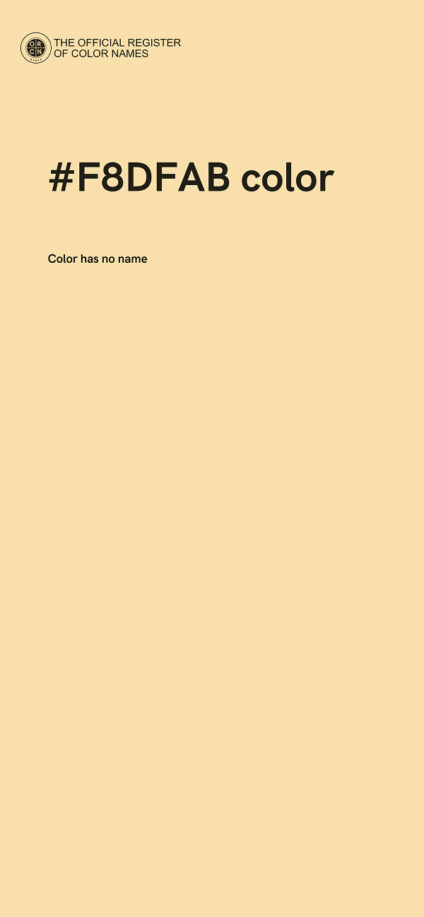 #F8DFAB color image