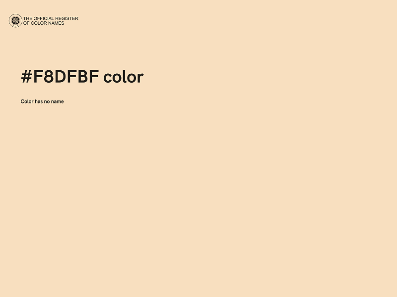 #F8DFBF color image