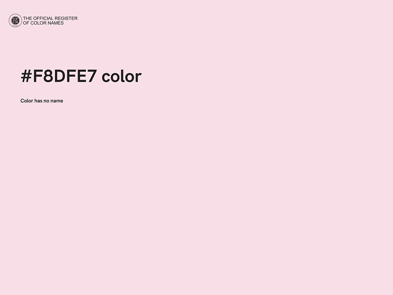 #F8DFE7 color image