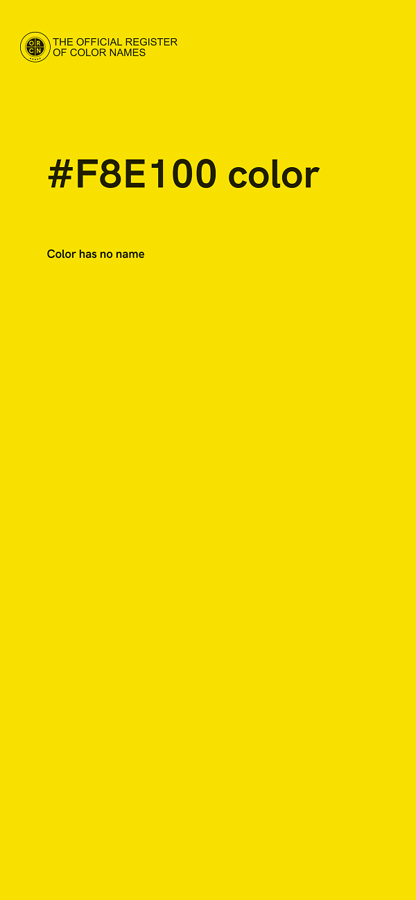 #F8E100 color image